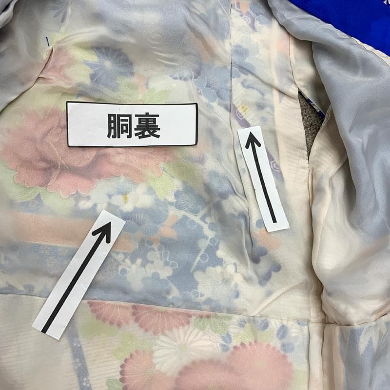 510ag32□七五三 三歳 女児 着物&被布 金彩 几帳文 壺に花□状態良好