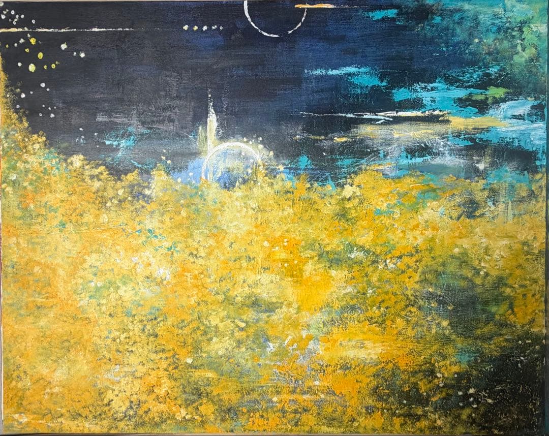 フランス画家 Van Lod 油彩画 風景画 港町 サイン有 アンティーク 絵画