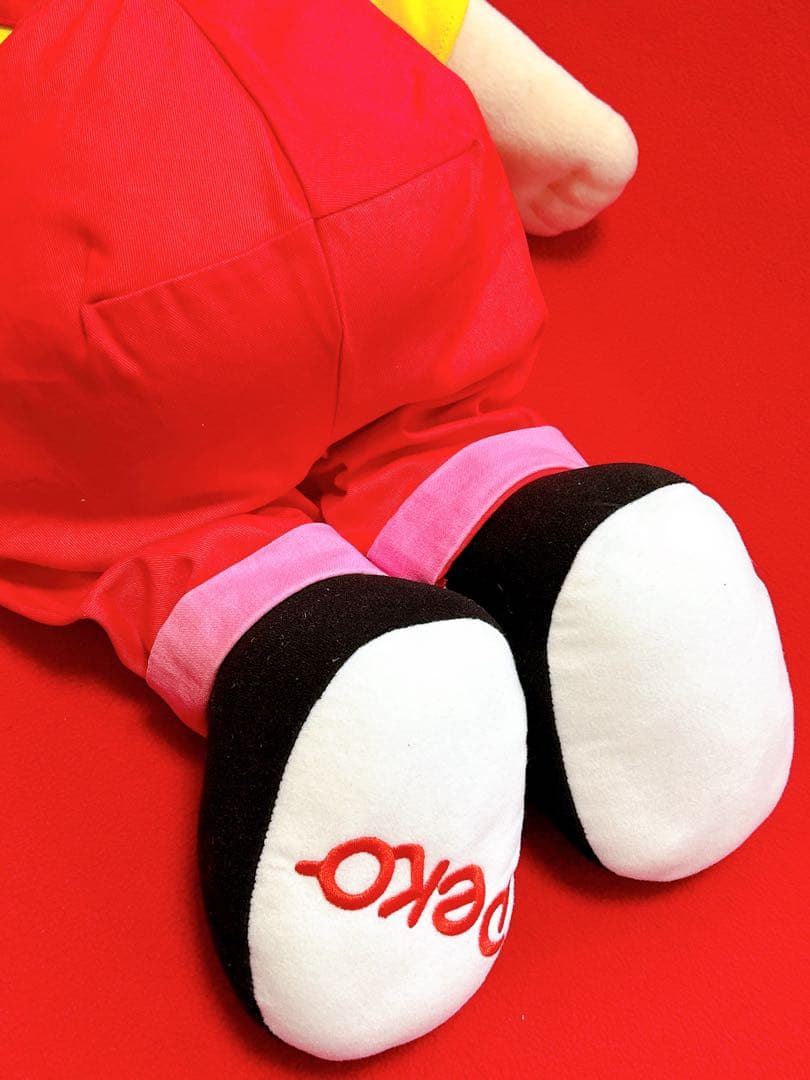 不二家 ペコちゃん ジャンボ 特大 big ぬいぐるみ 限定品 フジヤ