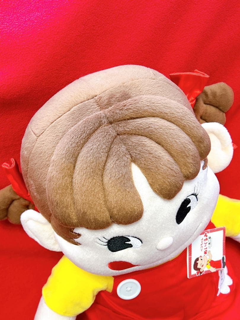 不二家 ペコちゃん ジャンボ 特大 big ぬいぐるみ 限定品 フジヤ