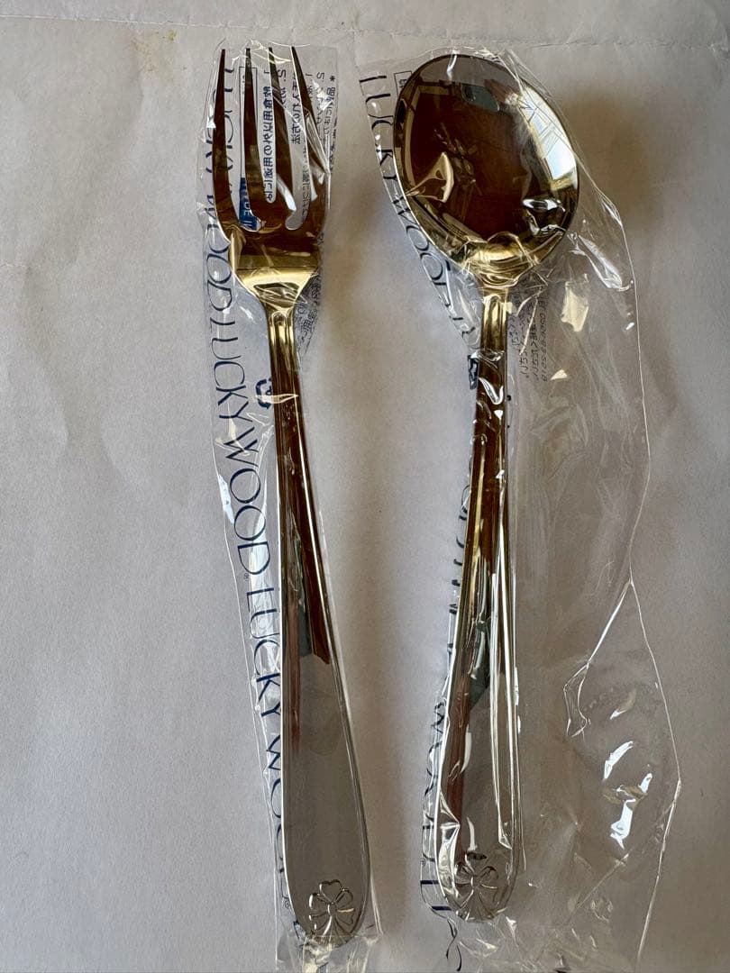 【白詰草　】 LUCKY WOOD カトラリーセット