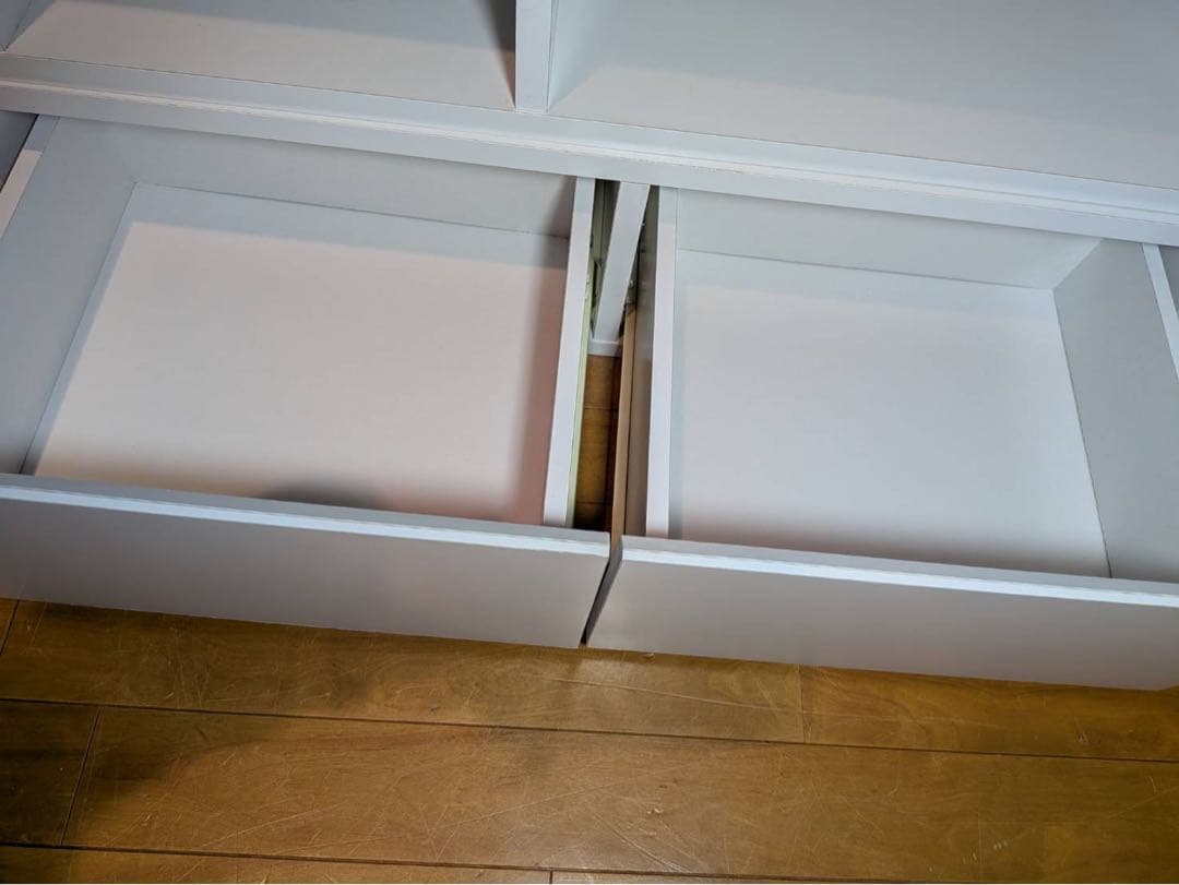 ■送料込■LOWYA伸縮式テレビ台 白 収納家具テレビボード24-40型推奨 棚