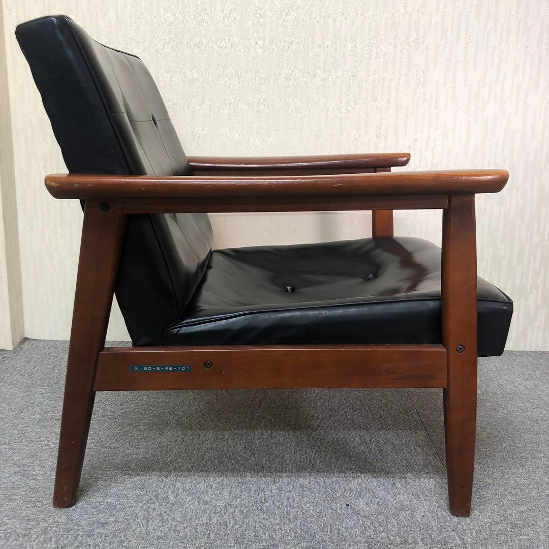 60s~80s Vintage Old カリモク Kチェア ワンシーター 60