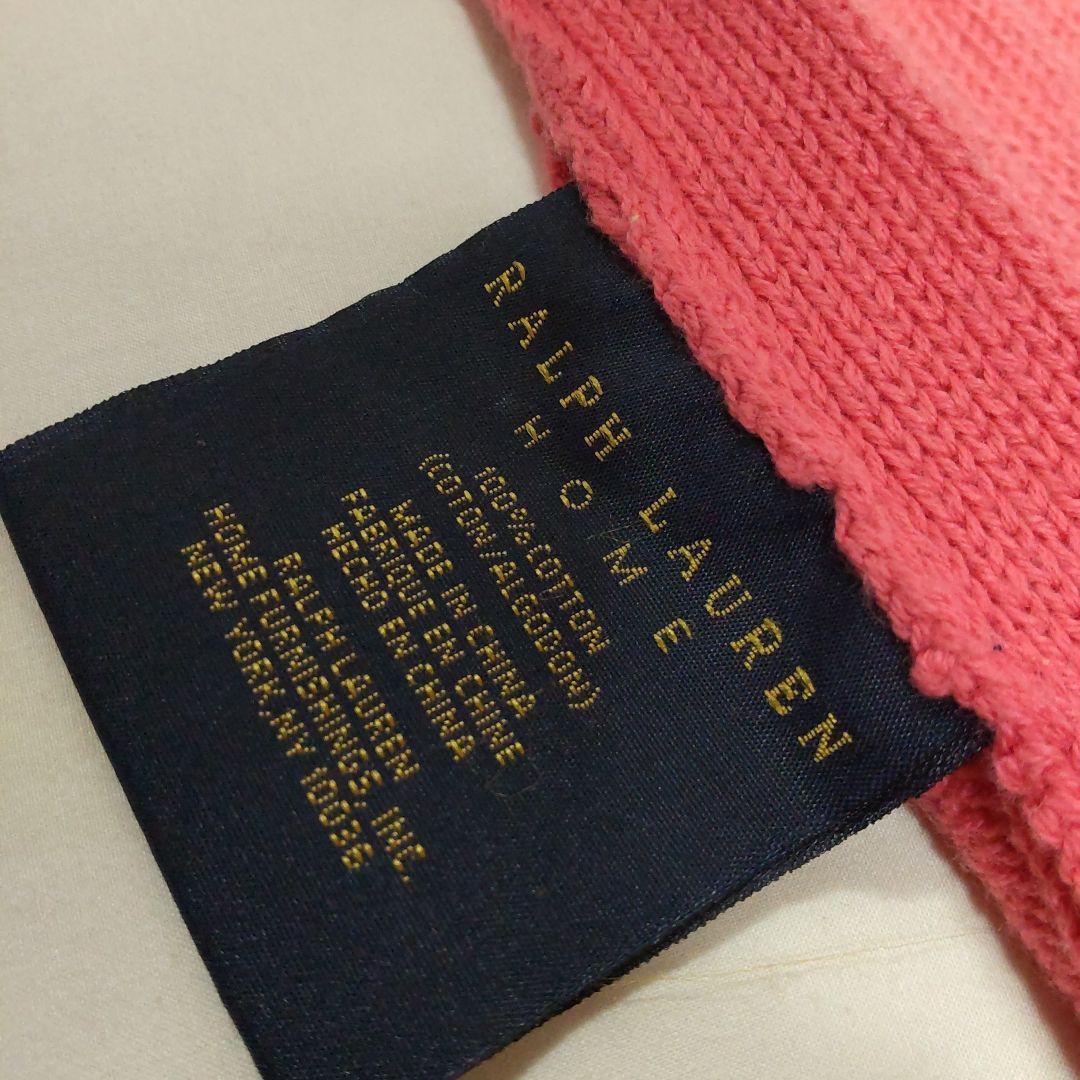 レア♪ラルフローレン・クッション・ケーブル編み・コットン・新品未使用