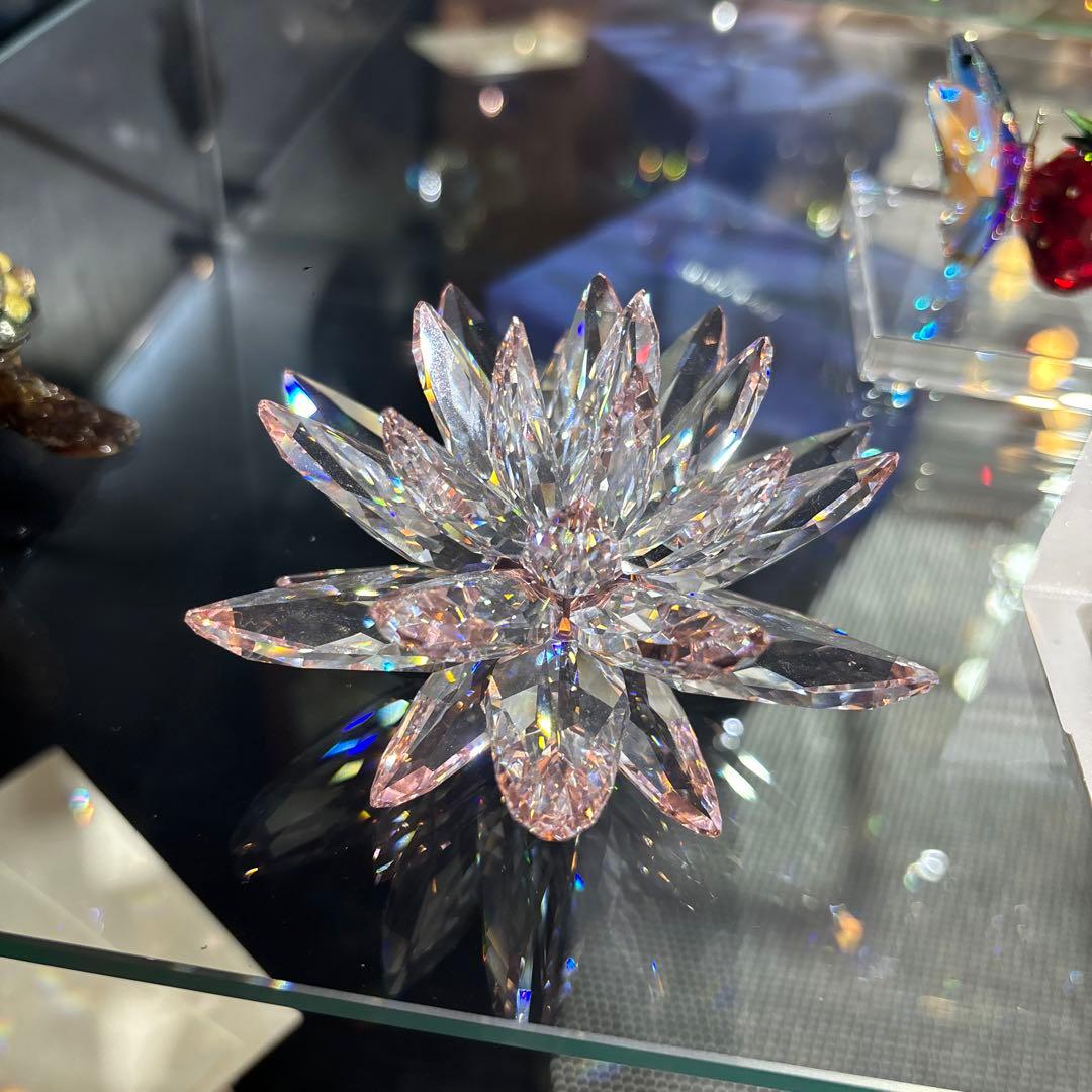 スワロフスキー ハス 置物 蓮