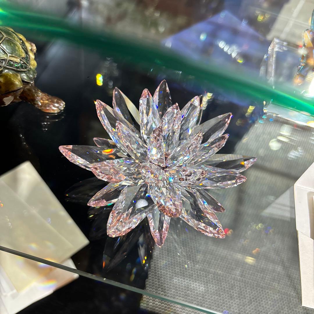 スワロフスキー ハス 置物 蓮