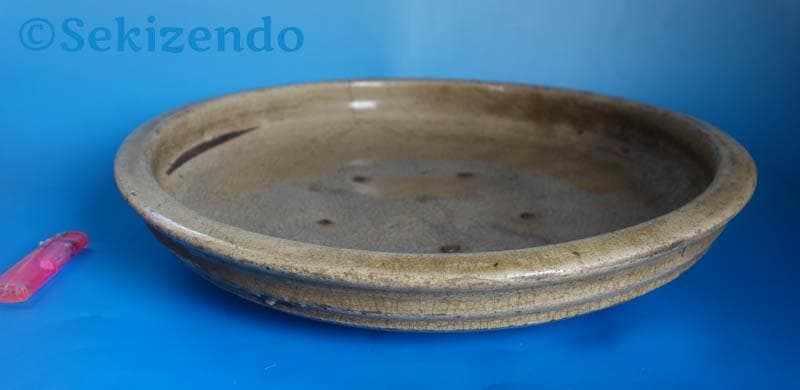 古瀬戸　灰釉　黄瀬戸　大皿　大鉢　メダカ鉢　小長曽陶器窯跡　江戸時代　2526