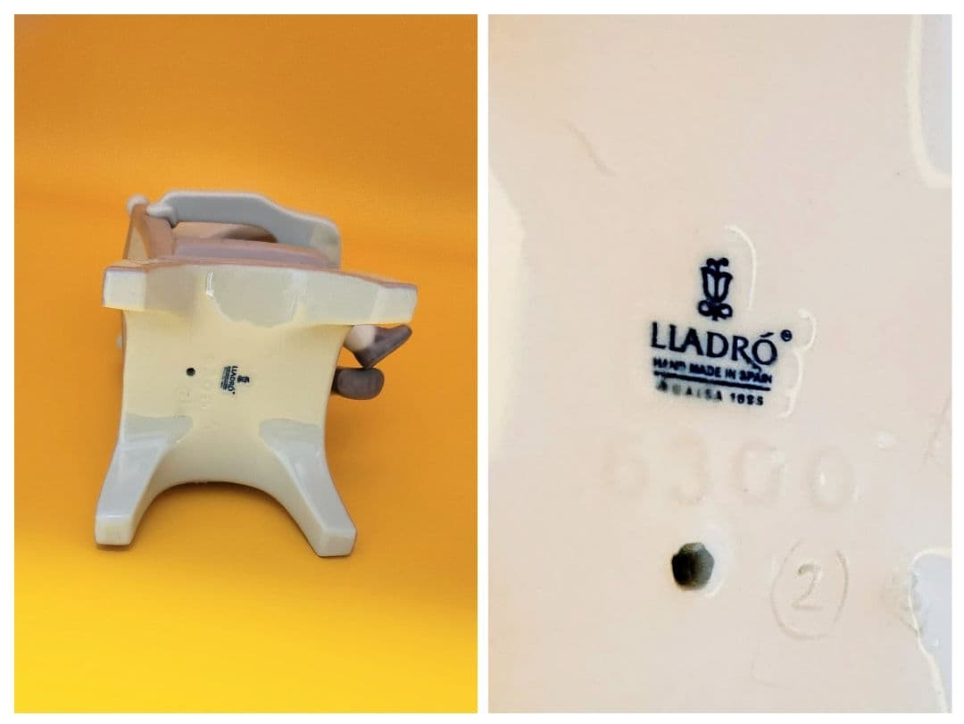 リヤドロ【美品・希少・廃盤】フィギュリン《アヒルちゃん遊びましょう》No6300