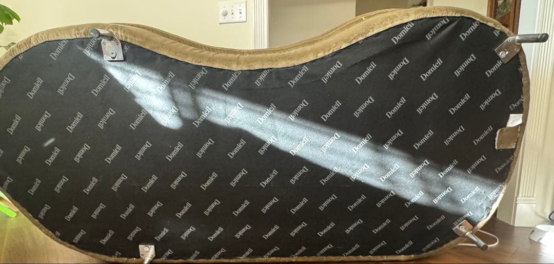 Domicilコーナーソファ ベージュ ファブリック　 ベルベット調 H035