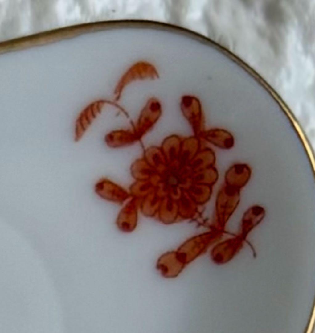 【未使用/箱付】ヘレンド HEREND アポニー豆皿9枚セット（赤青ピンク）希少