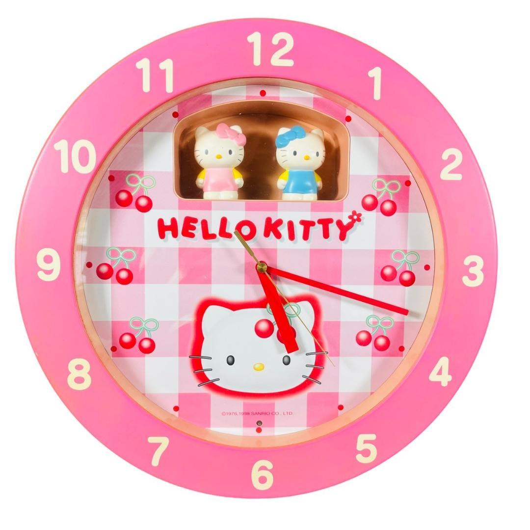 1998年レトロ HELLO KITTY ハローキティちゃんからくり掛け時計 - メルカリ