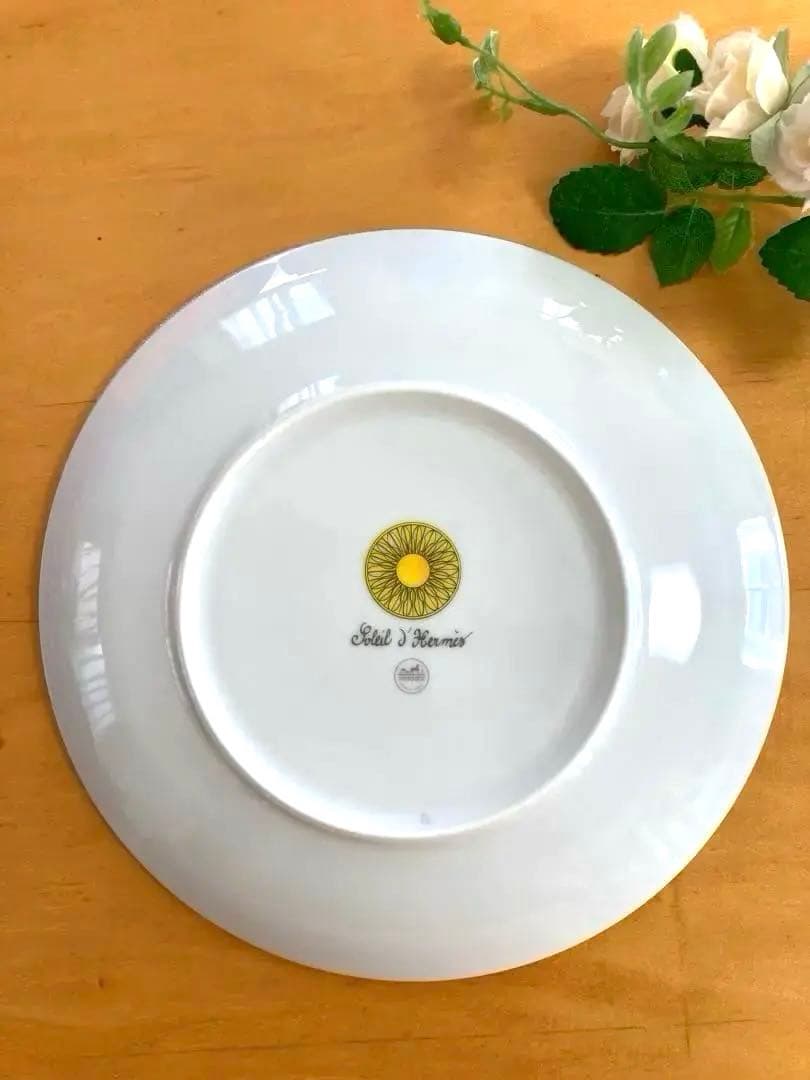 【エルメス　HERMES】新品•未使用　ソレイユデザートプレート　21㎝×2枚