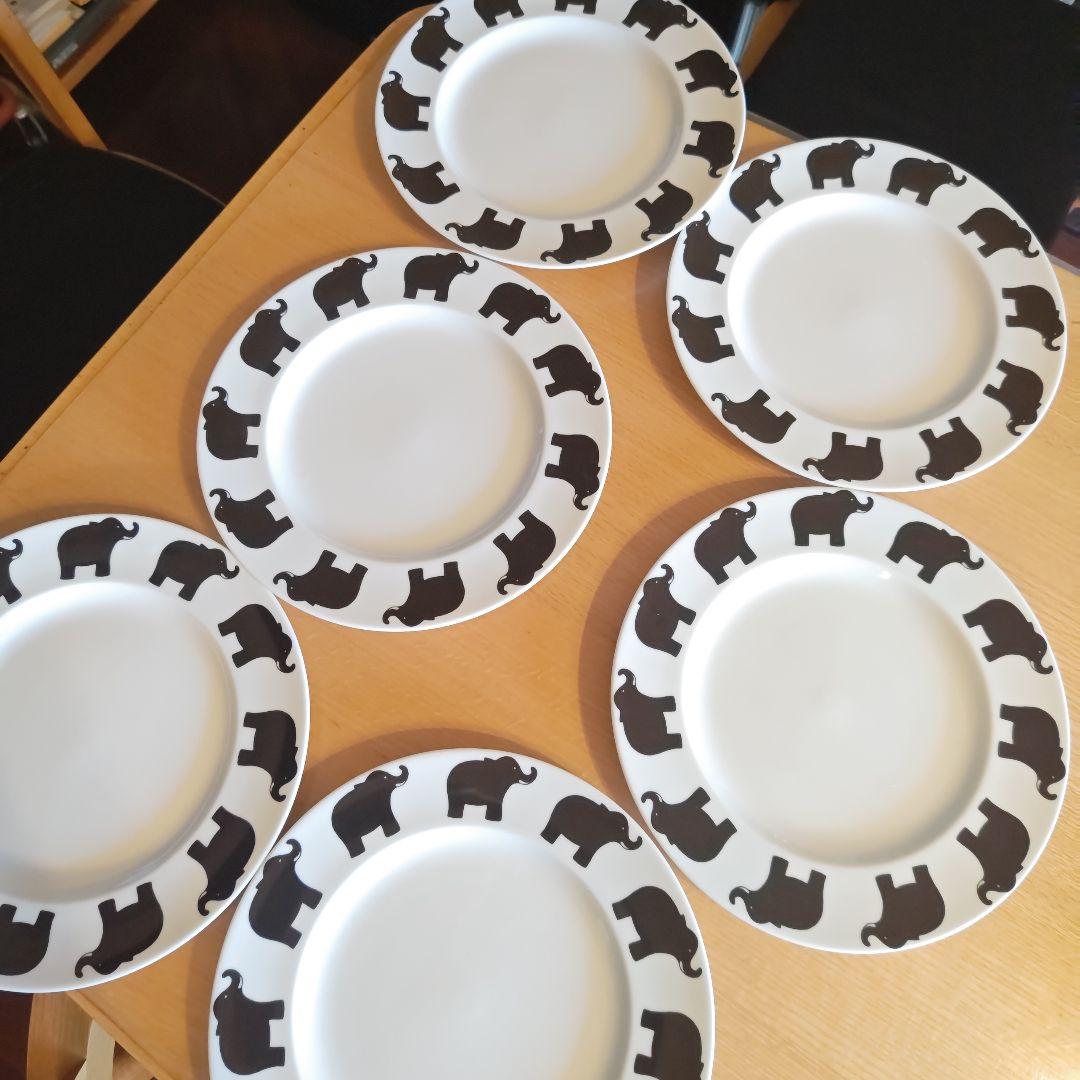 スリランカ製　30センチ皿セット 6枚