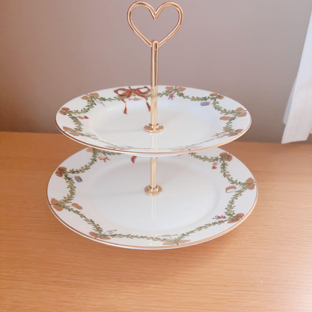 ロイヤルコペンハーゲンデザートスタンド 2段新品未使用