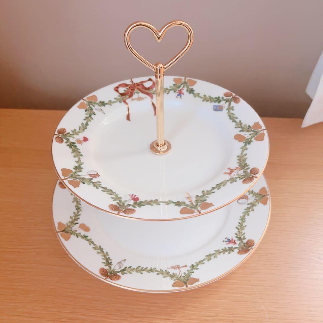 ロイヤルコペンハーゲンデザートスタンド 2段新品未使用