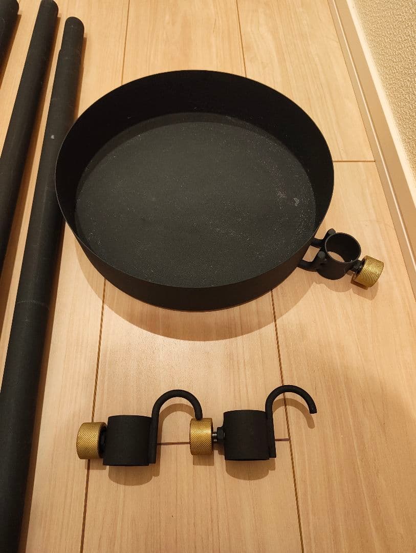 DRAW A LINE つっぱり棒 ランプアーム フック トレー 5点セット