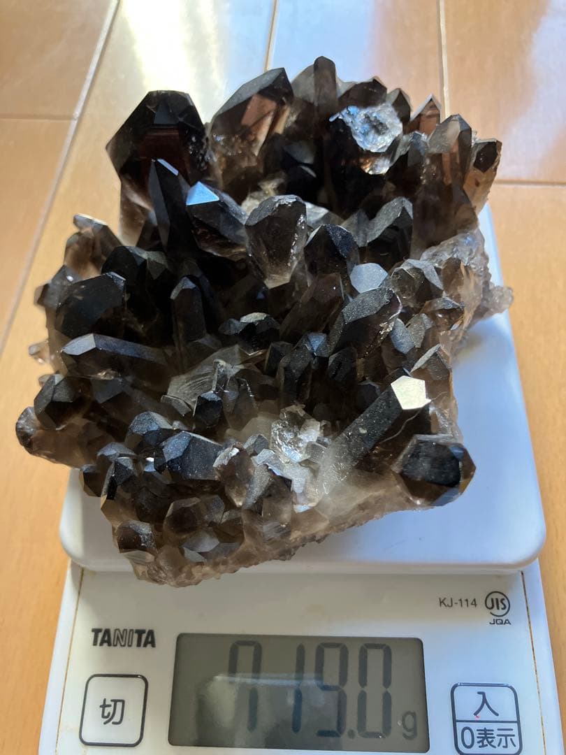 アーカンソー産スモーキークォーツ　両面クラスター