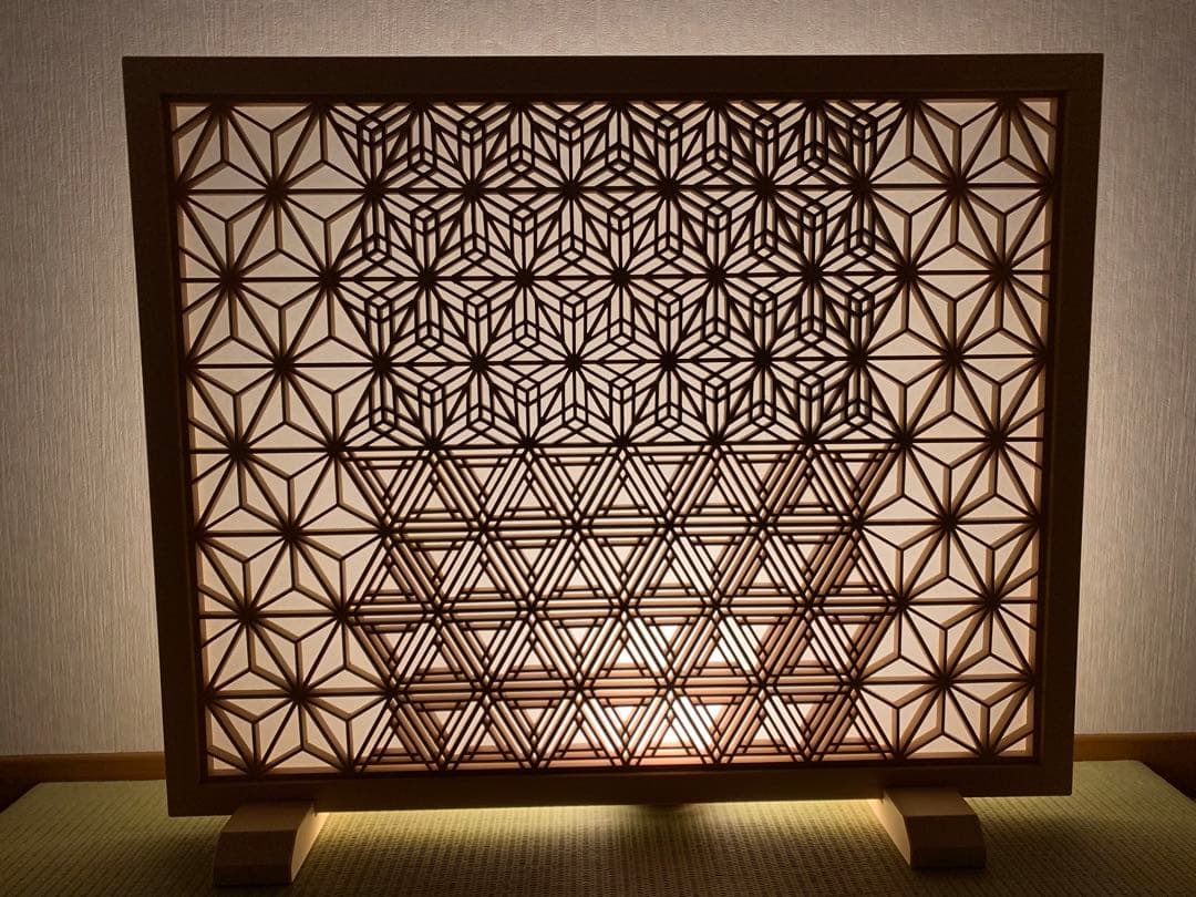 組子　組子細工　衝立　ついたて　パーテーション