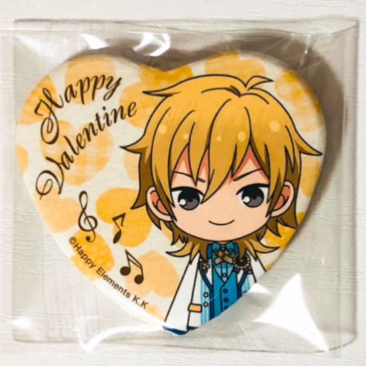 新品☆あんスタ【零＆薫＆晃牙＆凛月】バレかく☆特典☆ハート缶バッジ