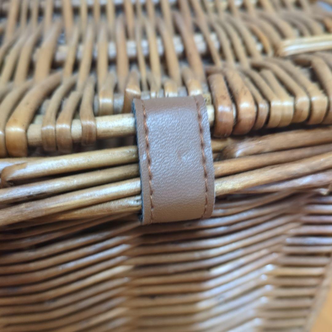 ⭐knick knacks ラタン蓋付き籠　バスケット 大