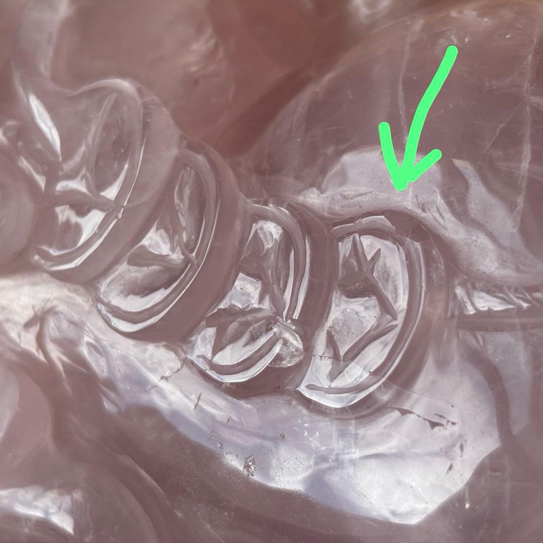 大型サイズ 天然石ローズクォーツ 貔貅（ひきゅう）置物2.8kg