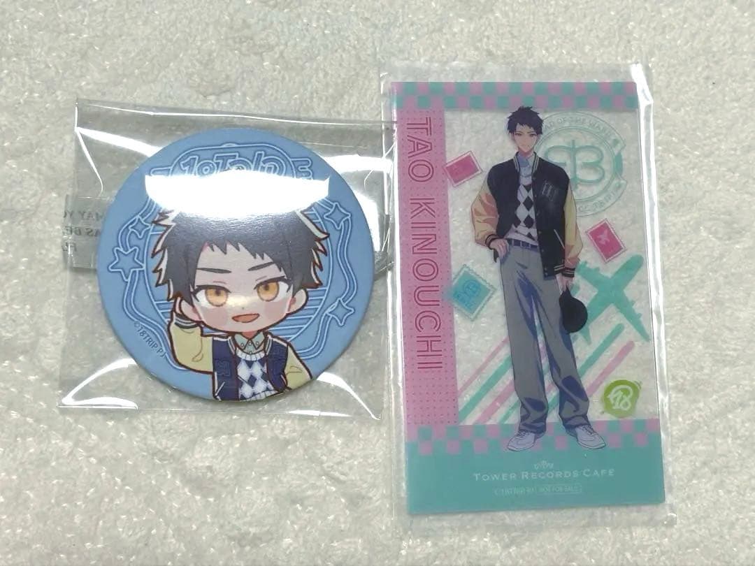 18TRIP エイトリ タワレコカフェ 缶バッジ クリアカード 木ノ内太緒