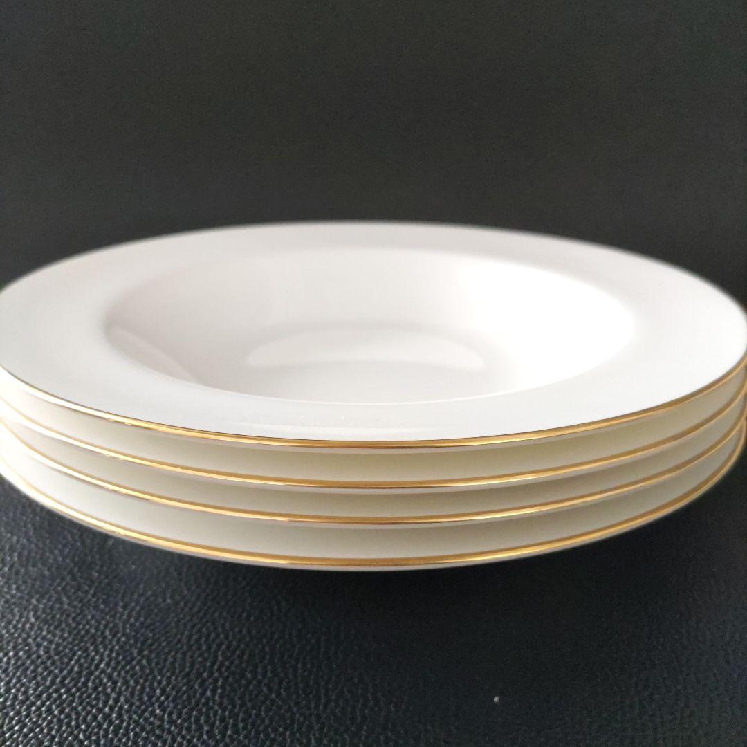 美品【ノリタケ】サンクエトワール・モデラートゴールドライン プレートセット8枚