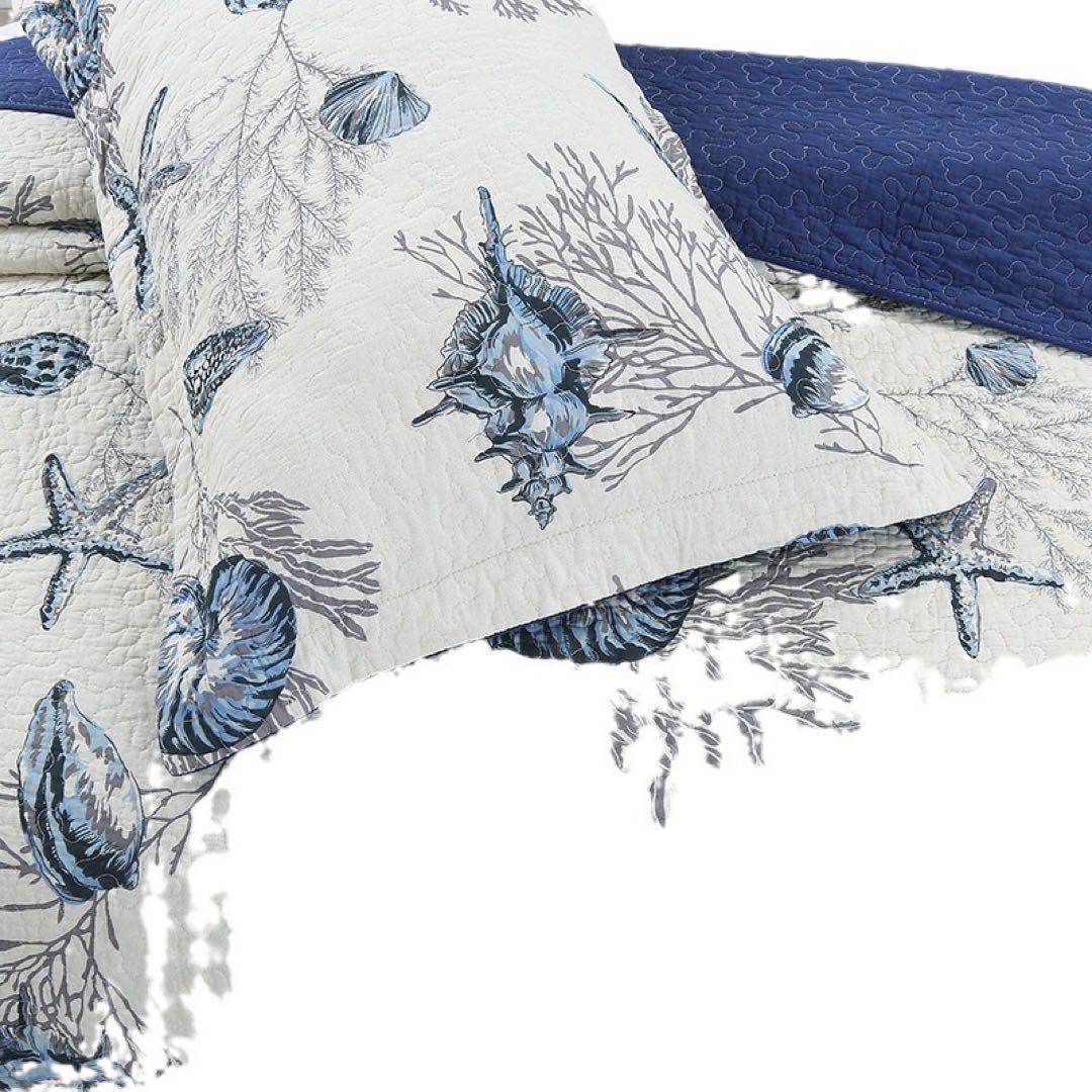 キルトベッドカバー3点セット綿マルチカバー キルティング 831