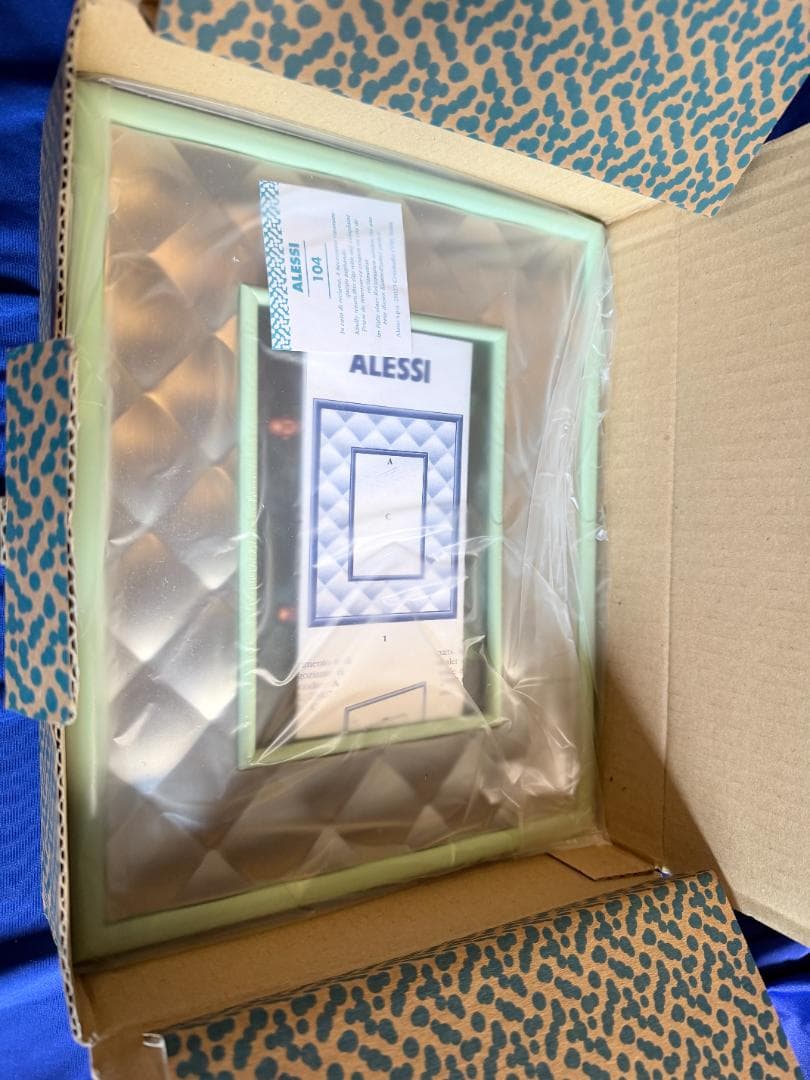 デッドストック★ALLESSI フォトフレーム セラドン★アレッシーQMG29C