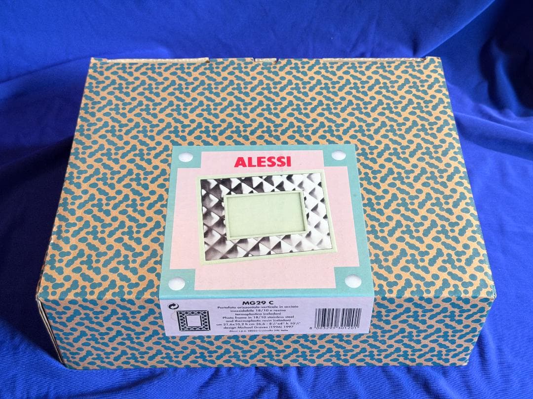 デッドストック★ALLESSI フォトフレーム セラドン★アレッシーQMG29C