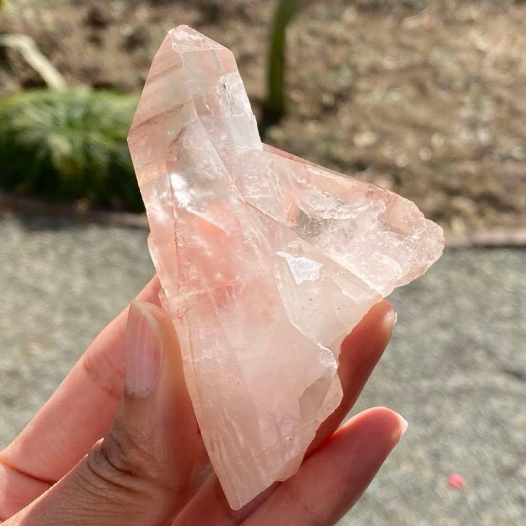 ② ブラジル産 ピンク水晶 クリスタル 原石 クラスター 天然石 パワーストーン