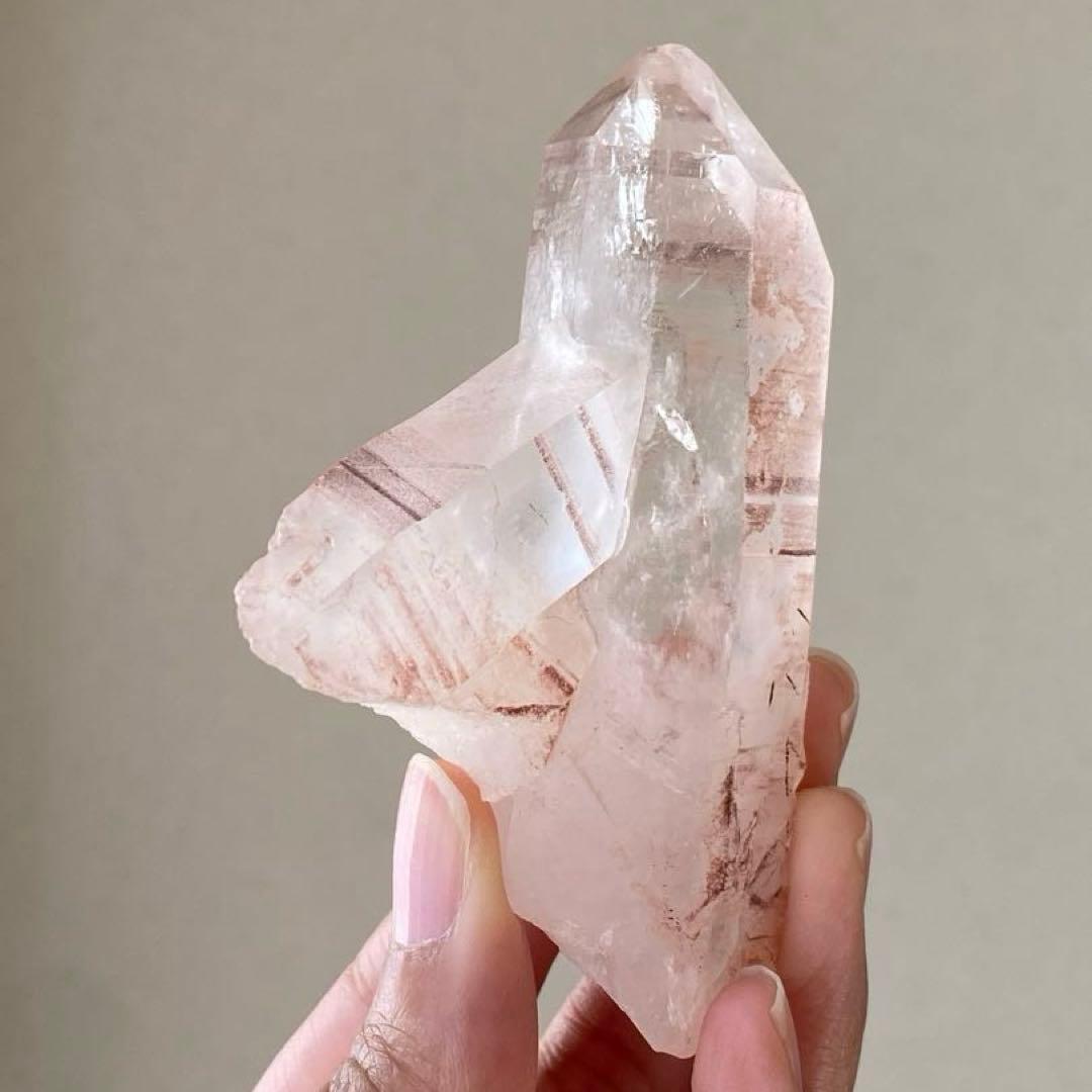 ② ブラジル産 ピンク水晶 クリスタル 原石 クラスター 天然石 パワーストーン
