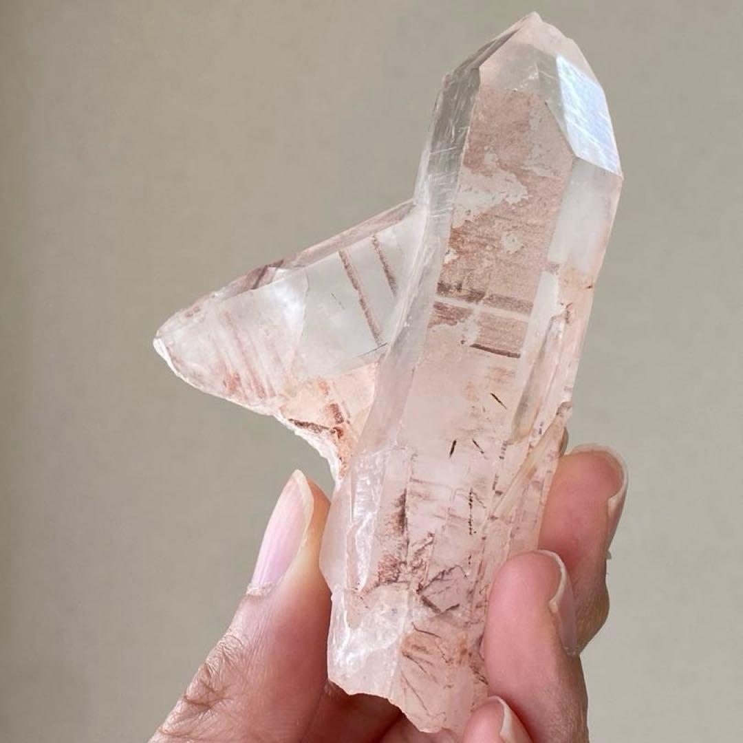 ② ブラジル産 ピンク水晶 クリスタル 原石 クラスター 天然石 パワーストーン