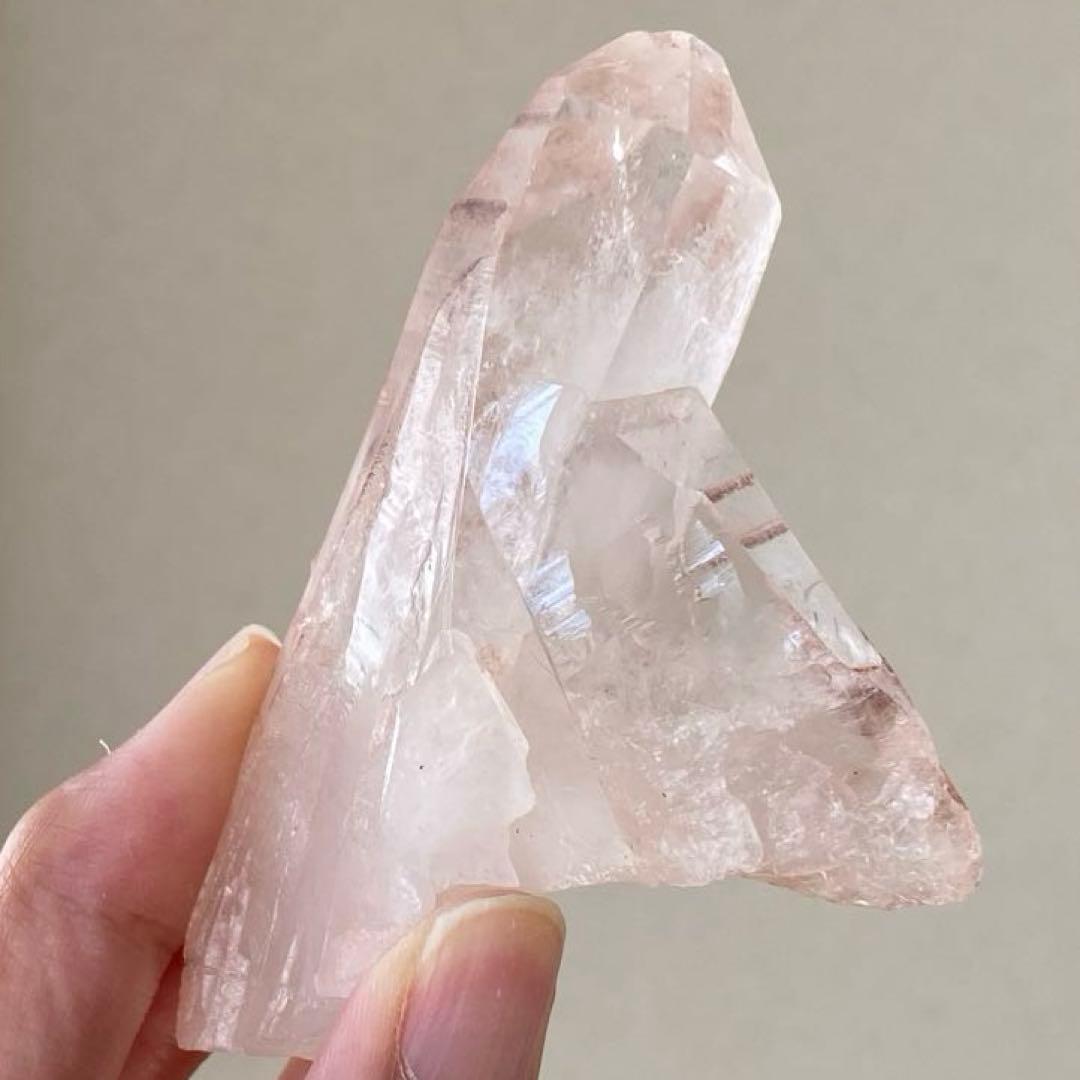 ② ブラジル産 ピンク水晶 クリスタル 原石 クラスター 天然石 パワーストーン