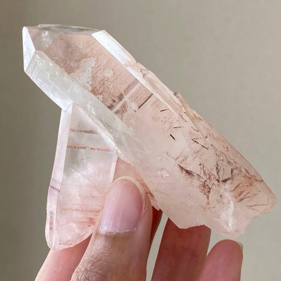 ② ブラジル産 ピンク水晶 クリスタル 原石 クラスター 天然石 パワーストーン