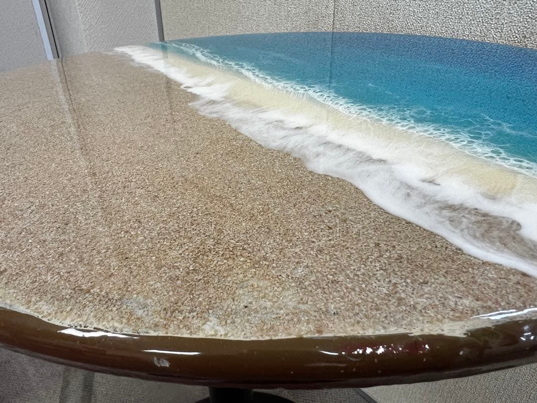 オーシャンレジンテーブル　カウンターテーブル　海テーブル ⑤