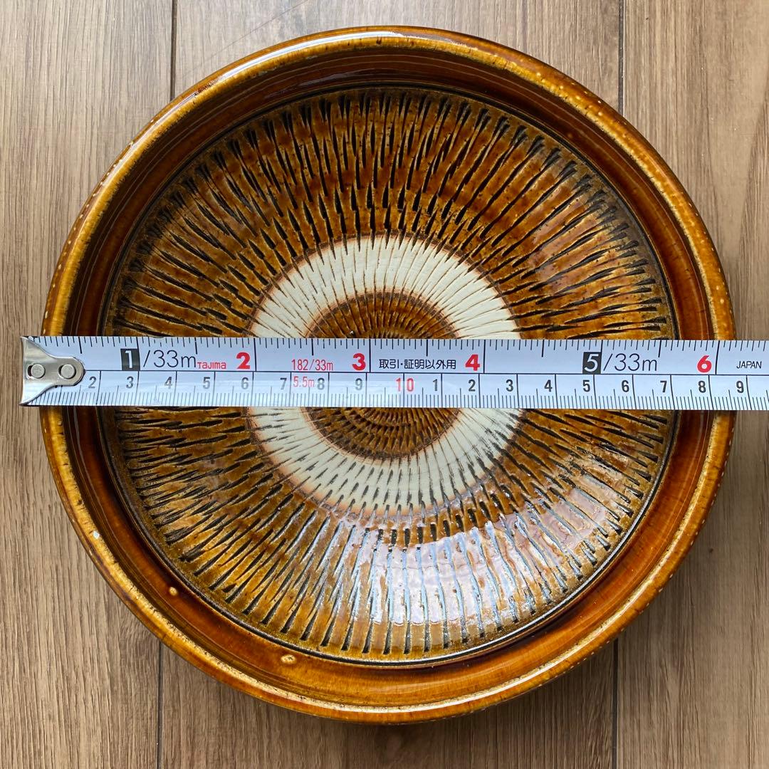 未使用】 小鹿田焼 飛び鉋 中皿 6寸 2枚 セット - メルカリ