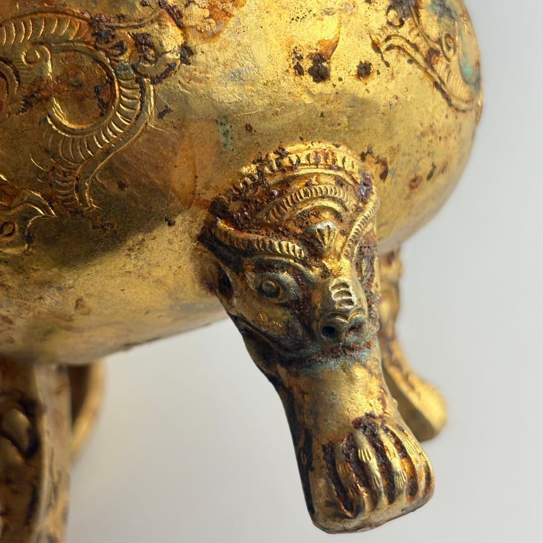 中国　香炉 銅造 銅器