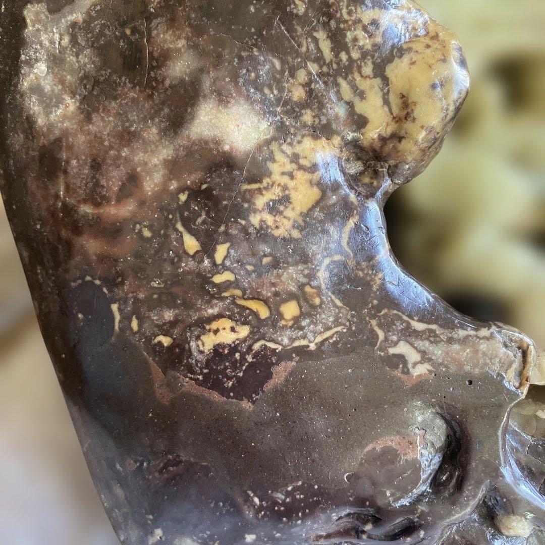 石の置物　骨董品 中国 寿山石 大きなサイズ 非常に重い 10.5kg