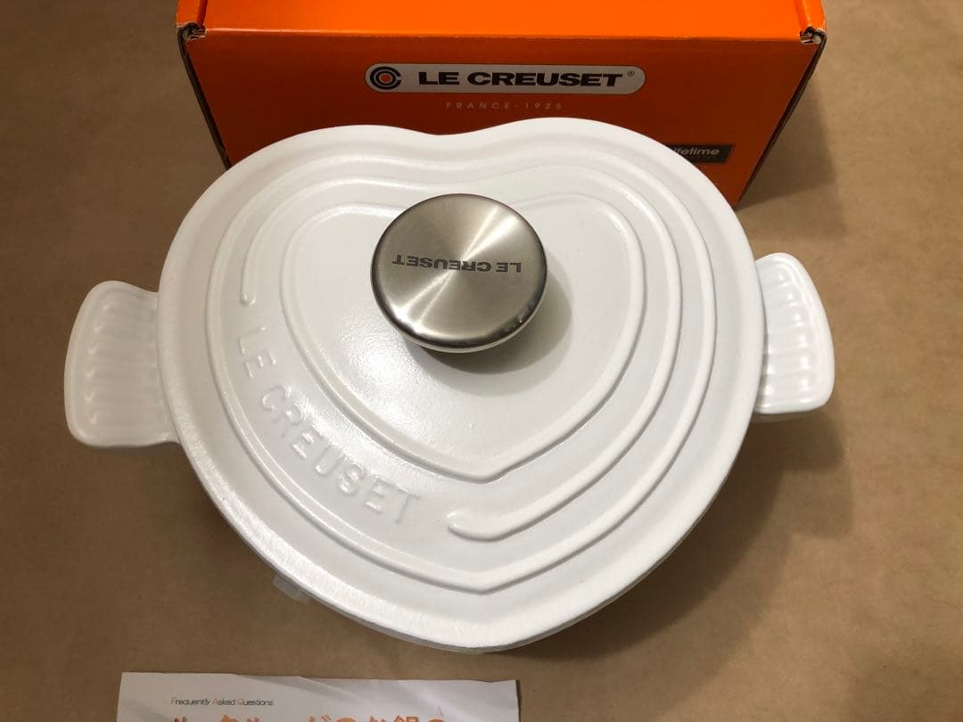 未使用　ルクルーゼ　ココットダムール　ループ　コットン　18cm