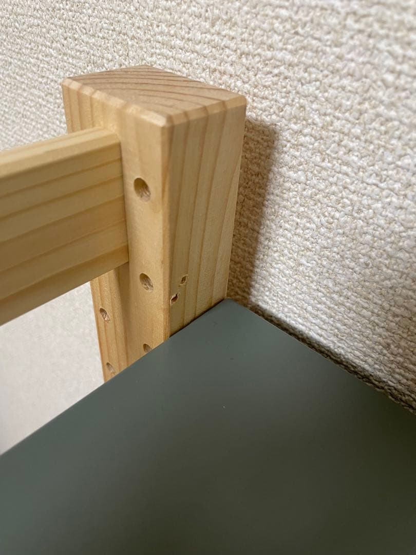 組立済 IKEA イーヴァル 棚シェルフ メッシュ グレーグリーンイケア