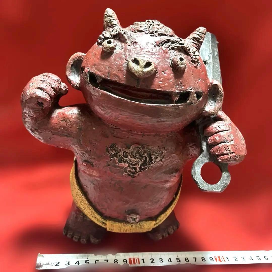 インテリア　飾り物　赤鬼