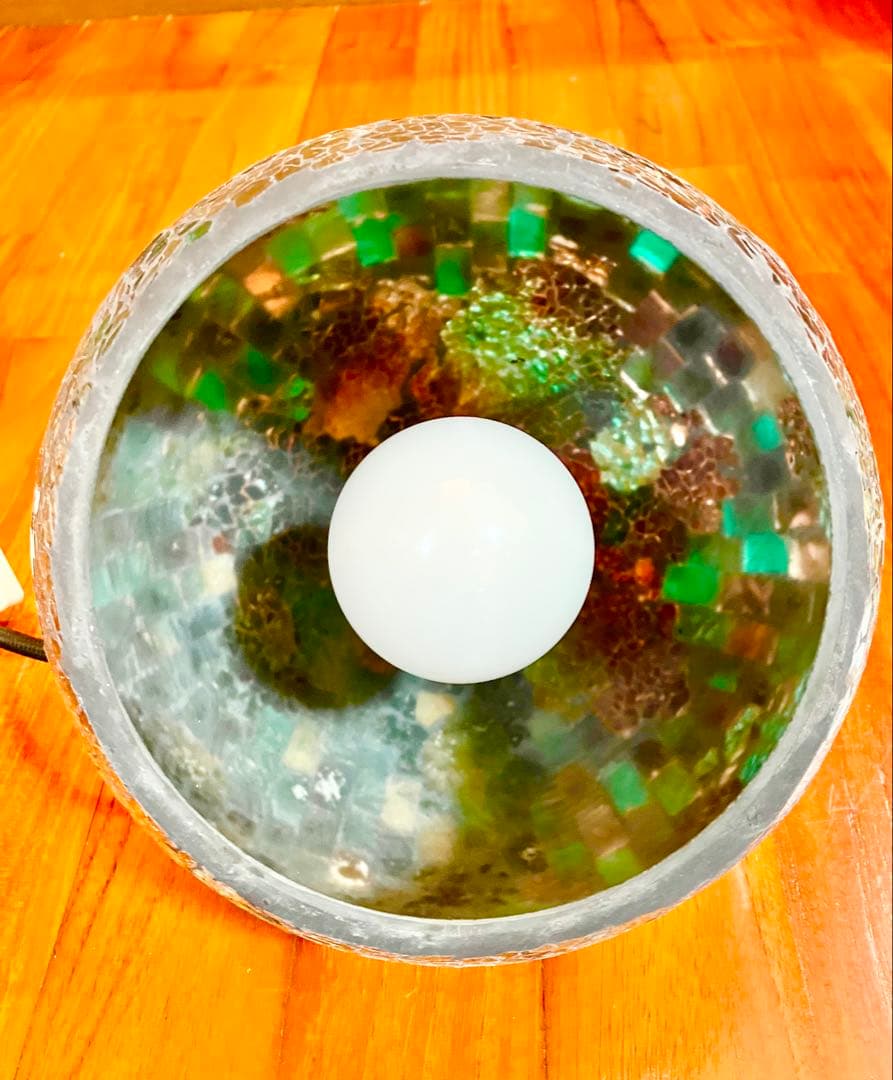 ライト　照明　美品　ステンドグラス　ペンダントライト　モザイク　オシャレ