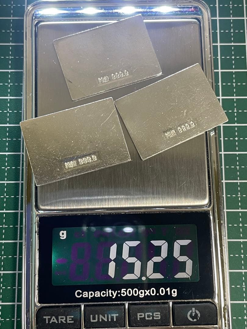 純銀レリーフ プレート ミニ 波の浮世絵 15.23g