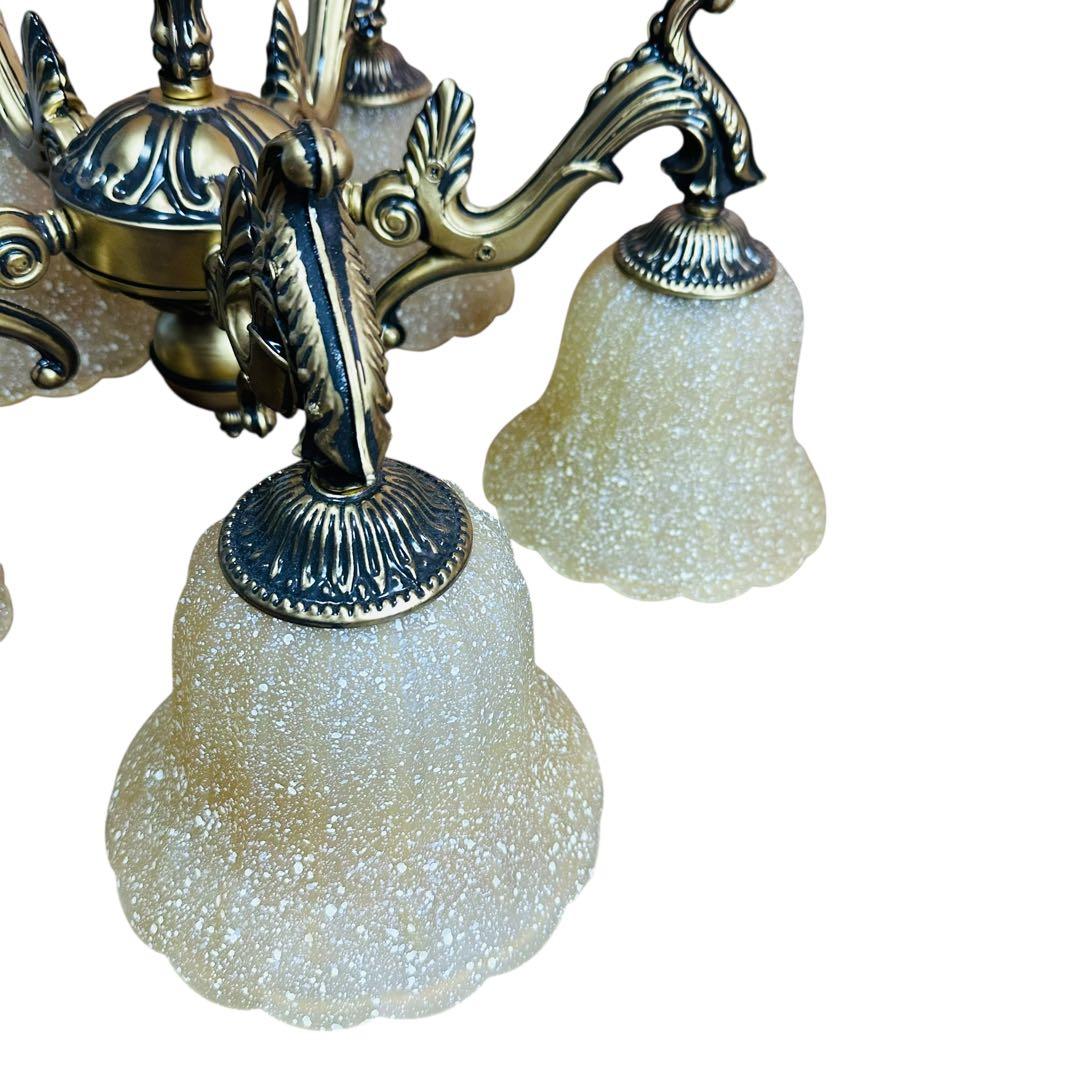 秋月貿易　フロアライト　シャンデリア　５灯　点灯〇