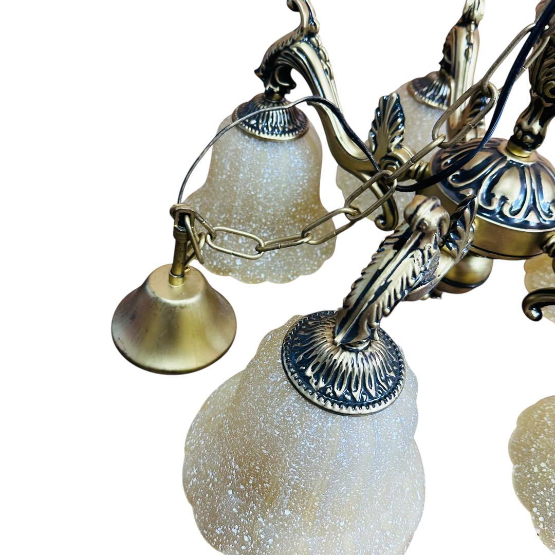 秋月貿易　フロアライト　シャンデリア　５灯　点灯〇