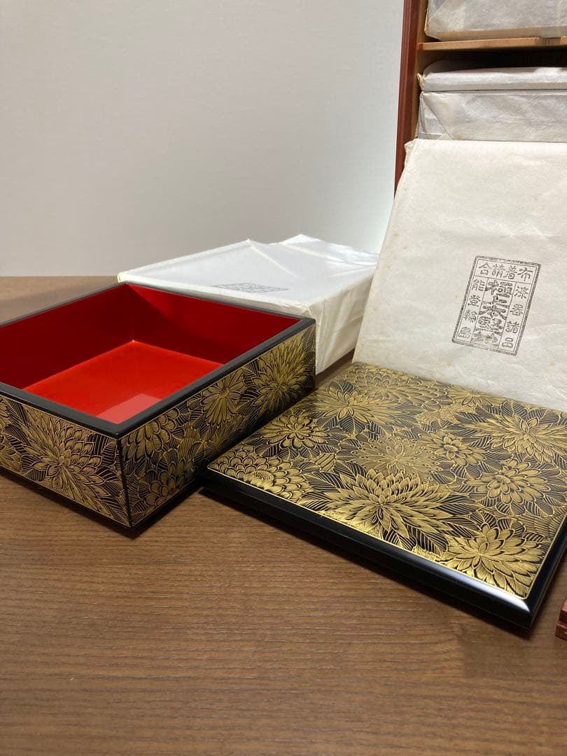 輪島塗 花柄五段重箱 木箱付き 最終値下 - メルカリ