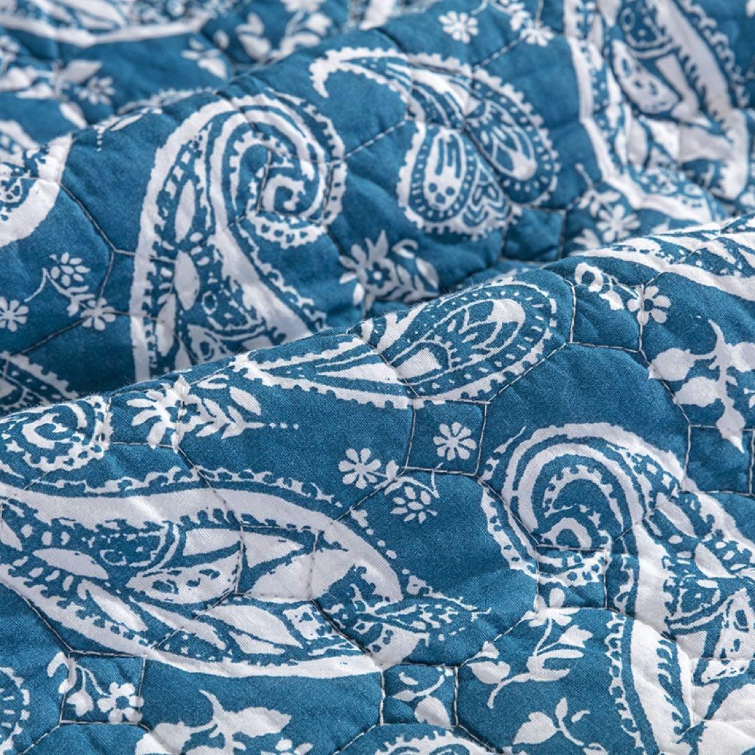 キルトベッドカバー3点セット綿マルチカバー キルティング 002