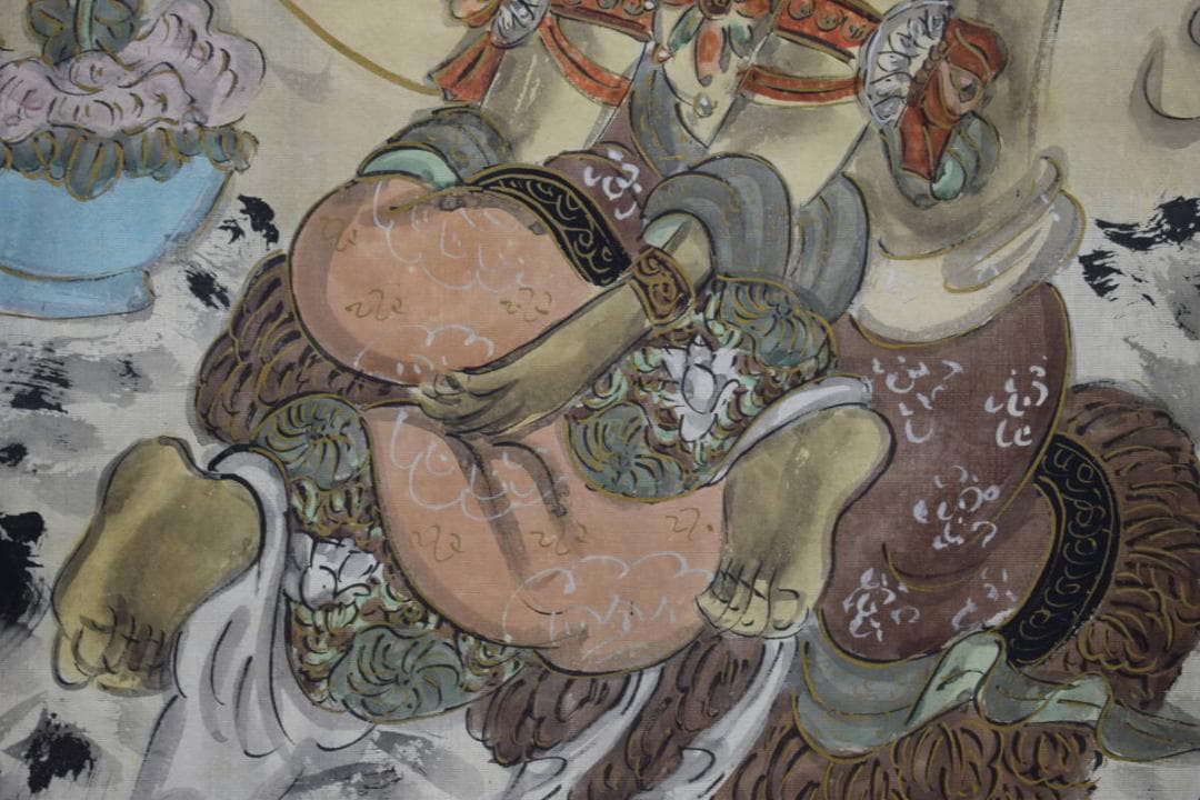 不詳/作者不明/古画/観音像図/龍図/布袋屋掛軸HG-134 - メルカリ