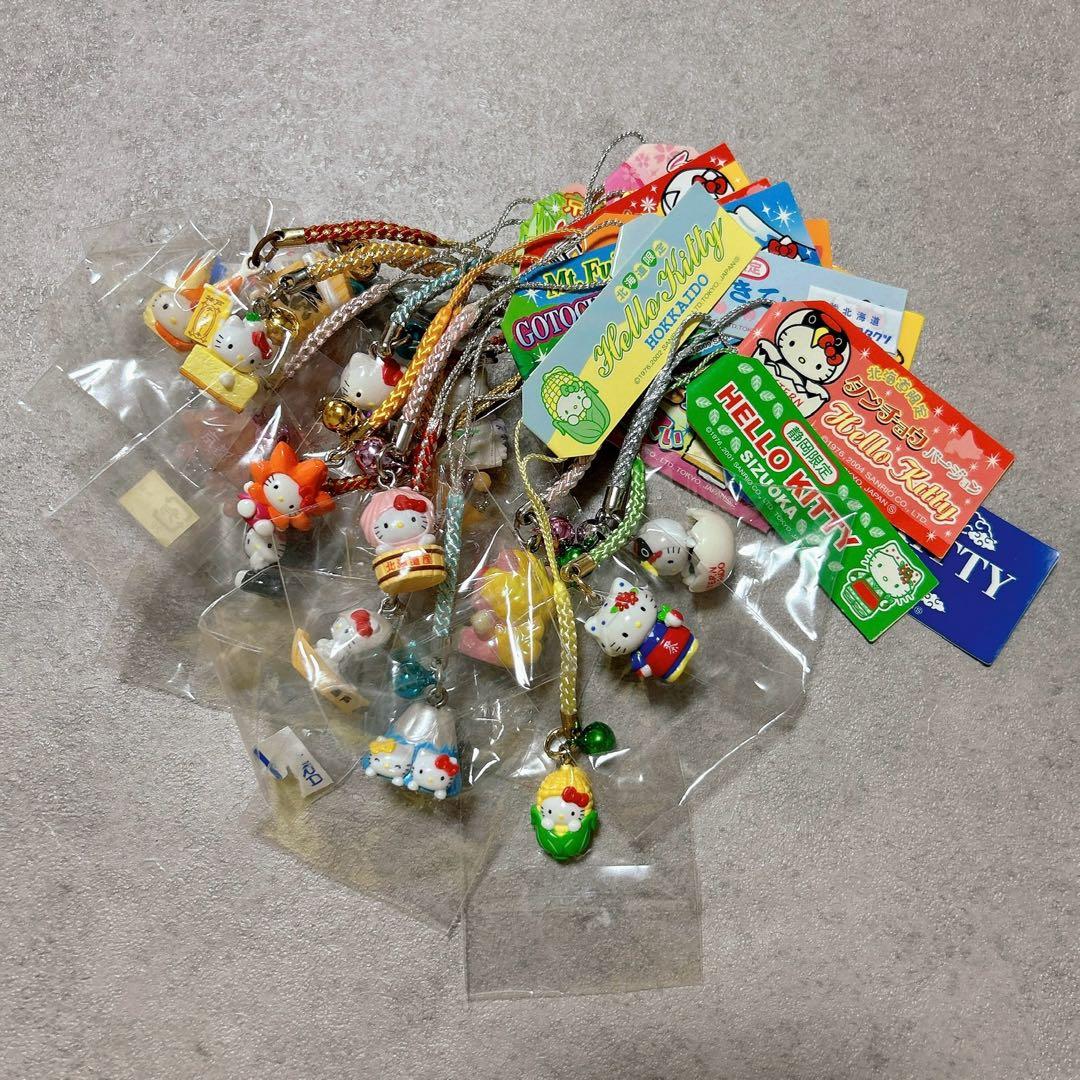 ご当地 ハローキティ ストラップ 17個セット